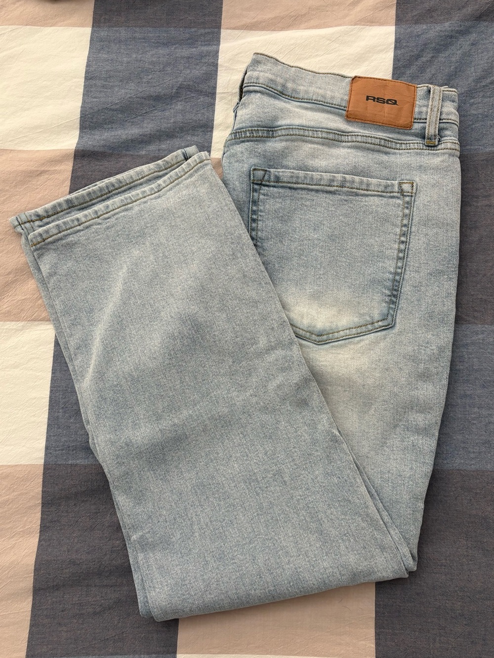 RSQ Men's Light Wash Blue Jeans 34x30
